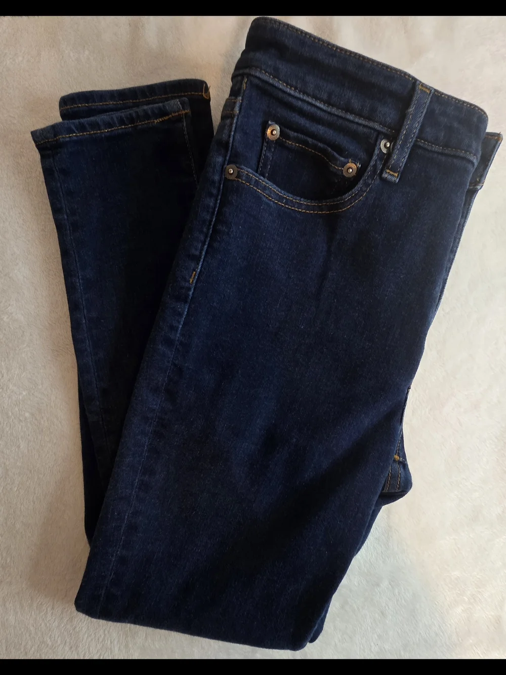 Lauren Ralph Lauren Women's Dark Wash Skinny Jeans Size 6 Stretch Denim